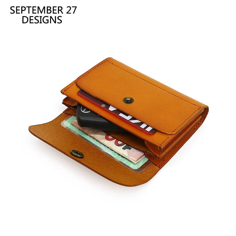 Accordion Wallet Zip - Mini Heuptas Heren Echt Lederen Luxe