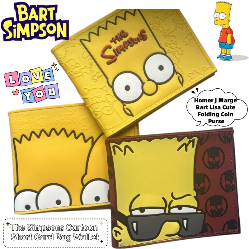 Accordion Wallet Zip - De Simpsons Homer J Marge Bart