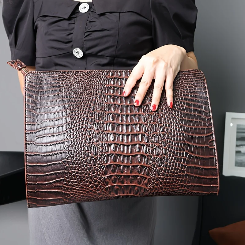 Luxury Bags Vip - Luxe Krokodilpatroon Mannen Clutch Tassen Merk
