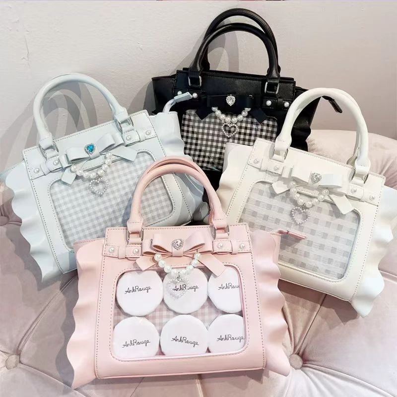 Accordion Wallet Zip - Harajuku Vierkante Roze Ita Tas Vrouwen