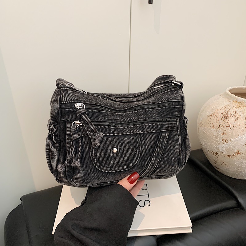 Streetstyle Retro Blauwe Denim - Luxury Bags Vip recensie en prijs