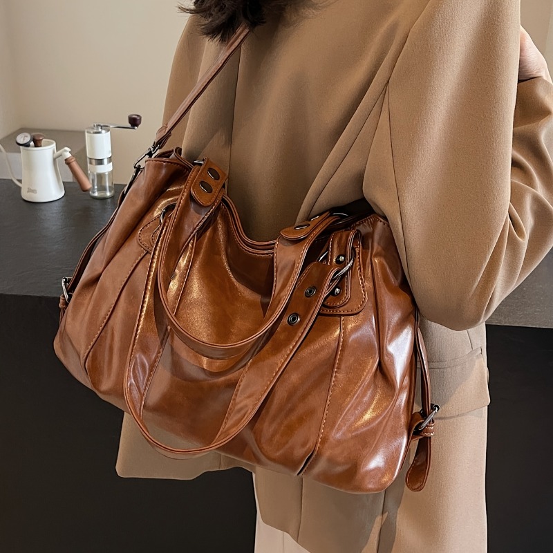 Vintage lederen handtas met gr - Luxury Bags Vip recensie en prijs