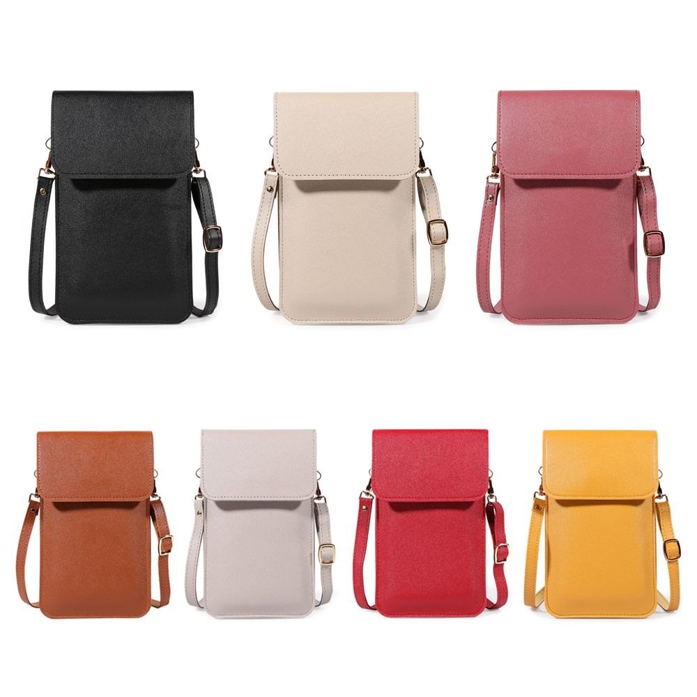 PU lederen telefoontas met tou - Accordion Wallet Zip recensie en prijs