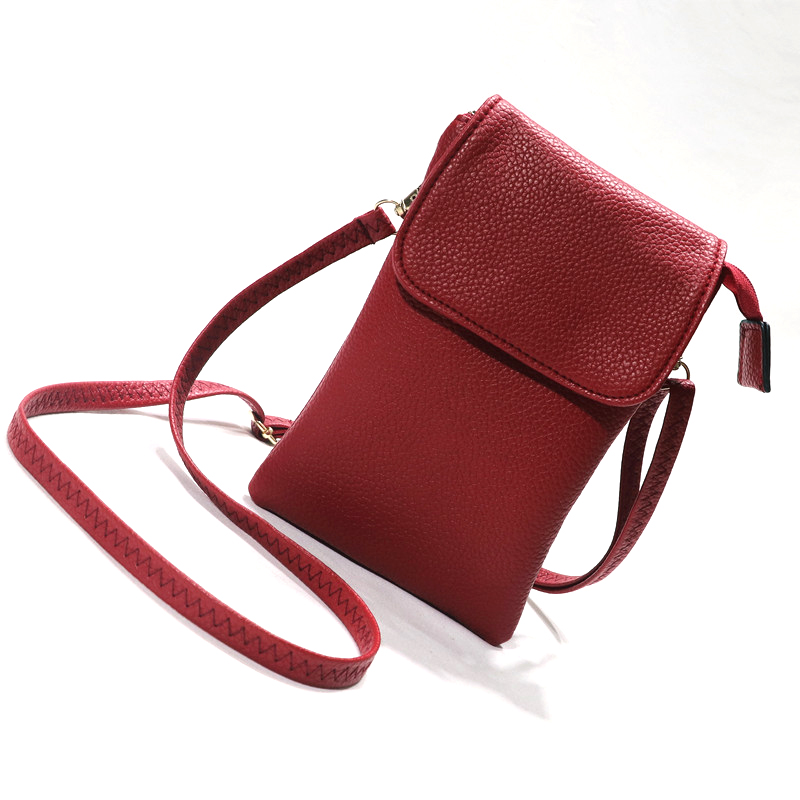 Dames lederen crossbody telefo - Accordion Wallet Zip recensie en prijs