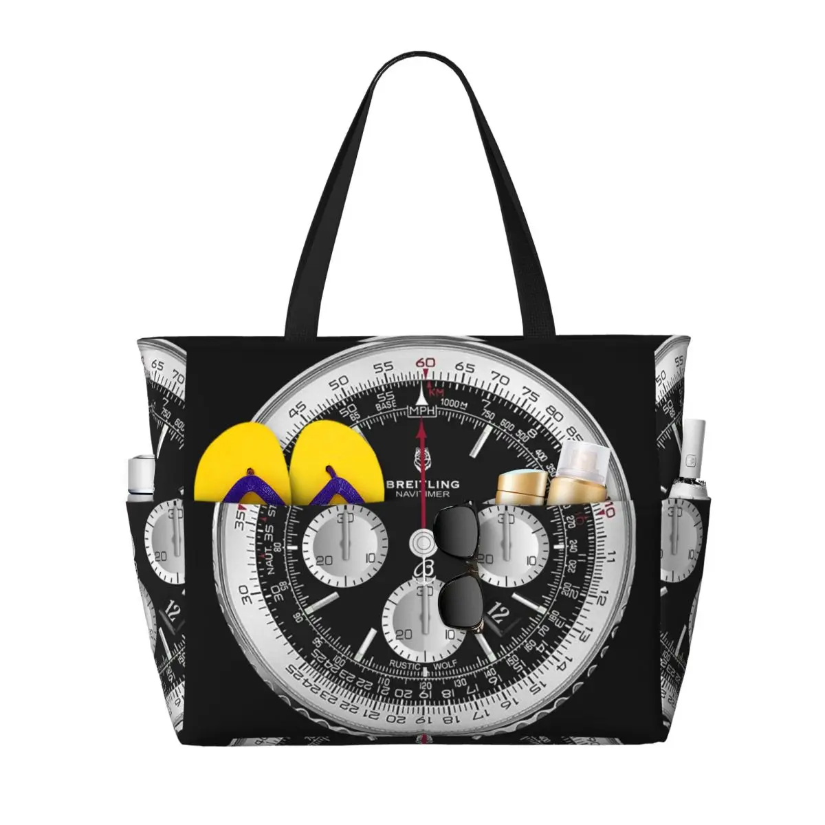 Zwarte luxe horlogevormige str - Luxury Yoga Bags recensie en prijs
