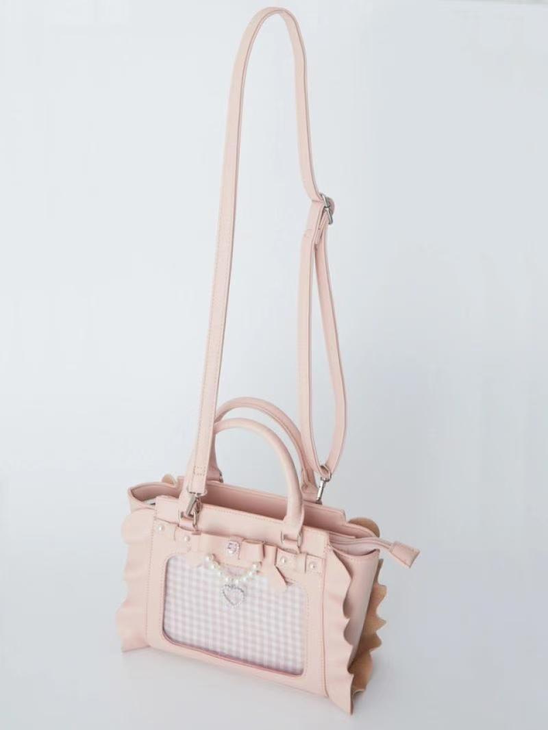 Harajuku Vierkante Roze Ita Ta - Accordion Wallet Zip recensie en prijs