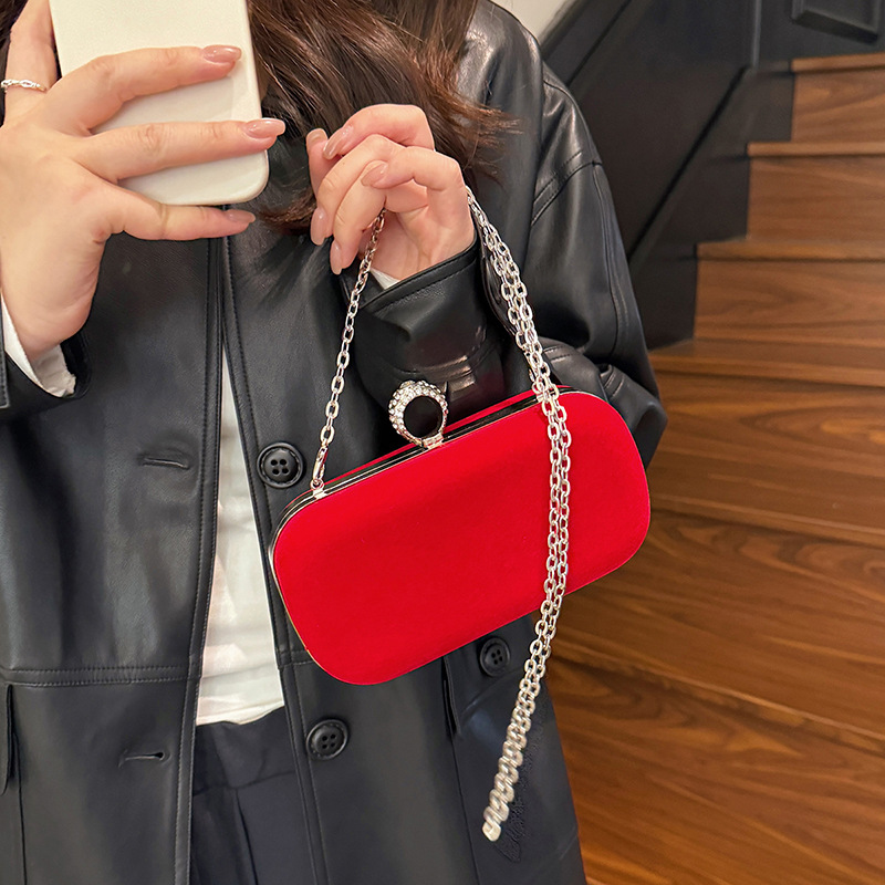 Zwart fluwelen handtas voor da - Luxury Bags Vip recensie en prijs